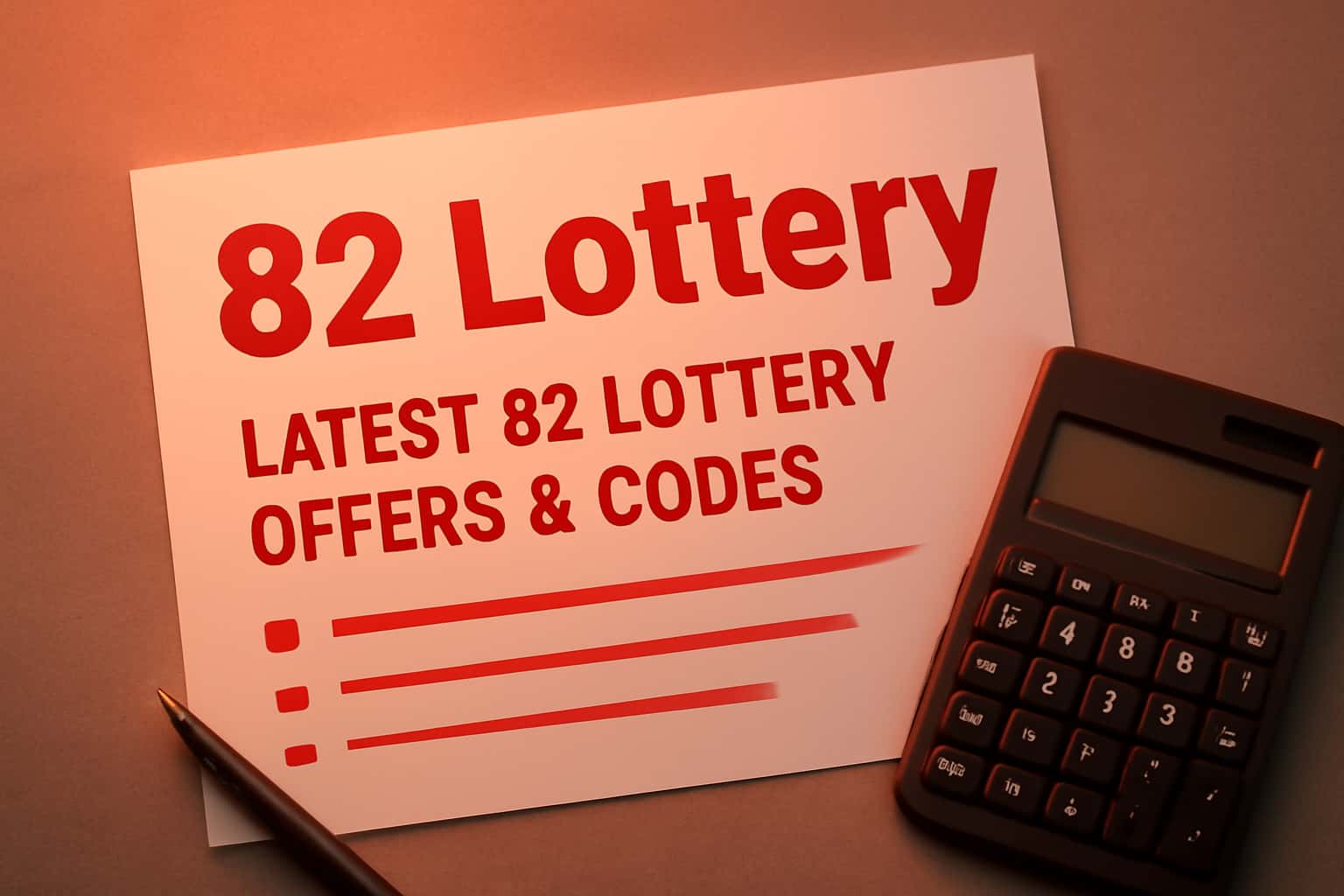 An informative scene showcasing latest 82 Lottery offers with a focus on engagement.