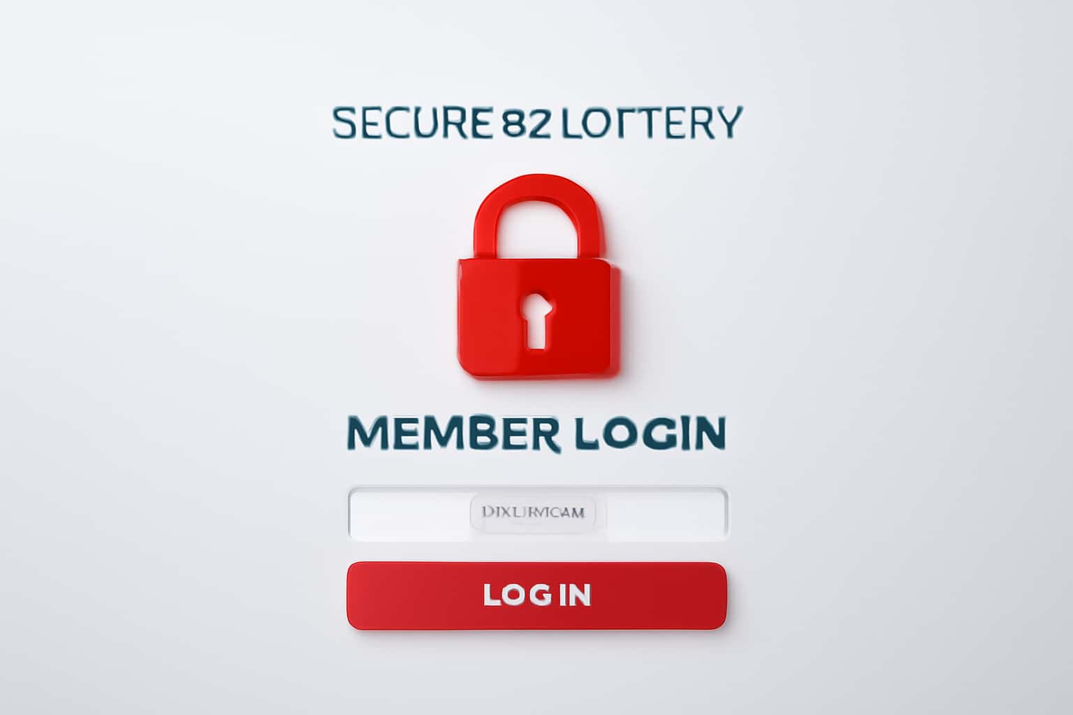 Secure 82 Lottery Member Login Interface