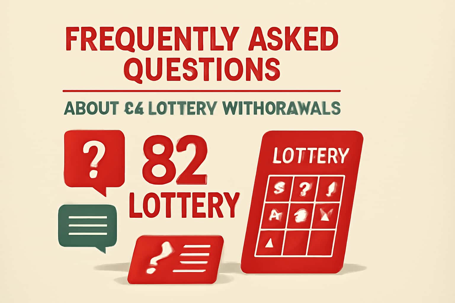 Informational scene about 82 Lottery Withdrawals with clear text.
