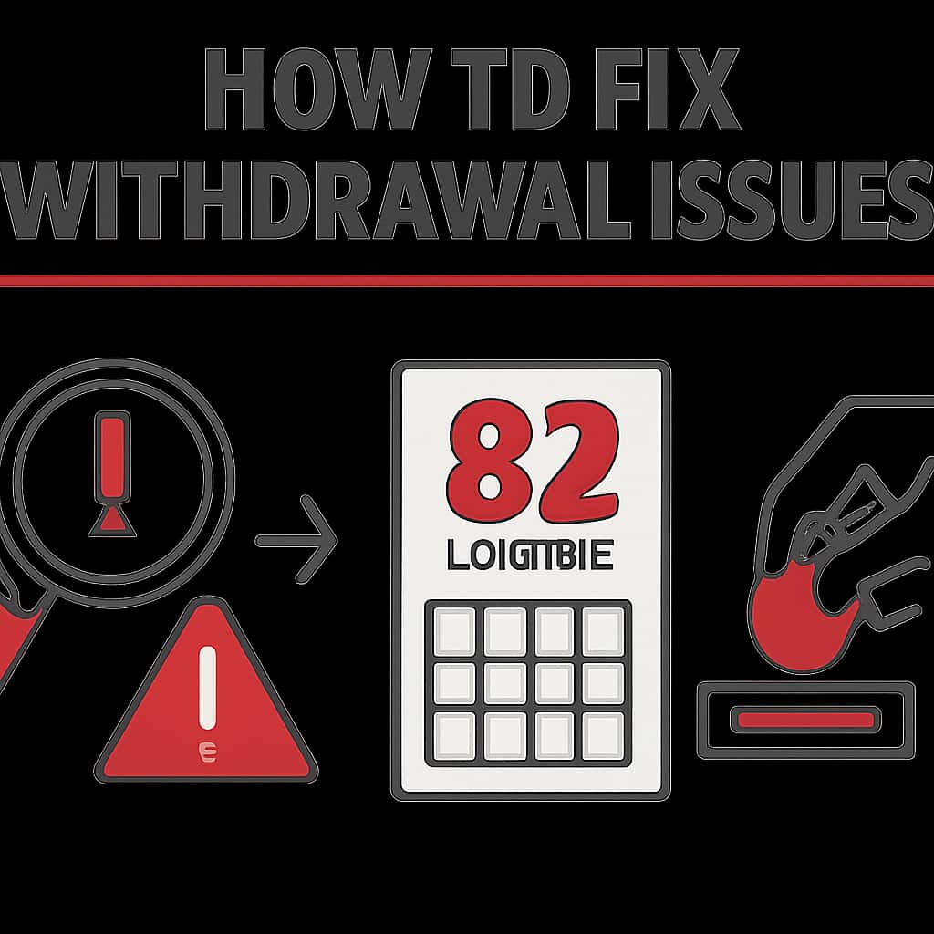 An educational illustration on resolving withdrawal issues in the 82 Lottery.