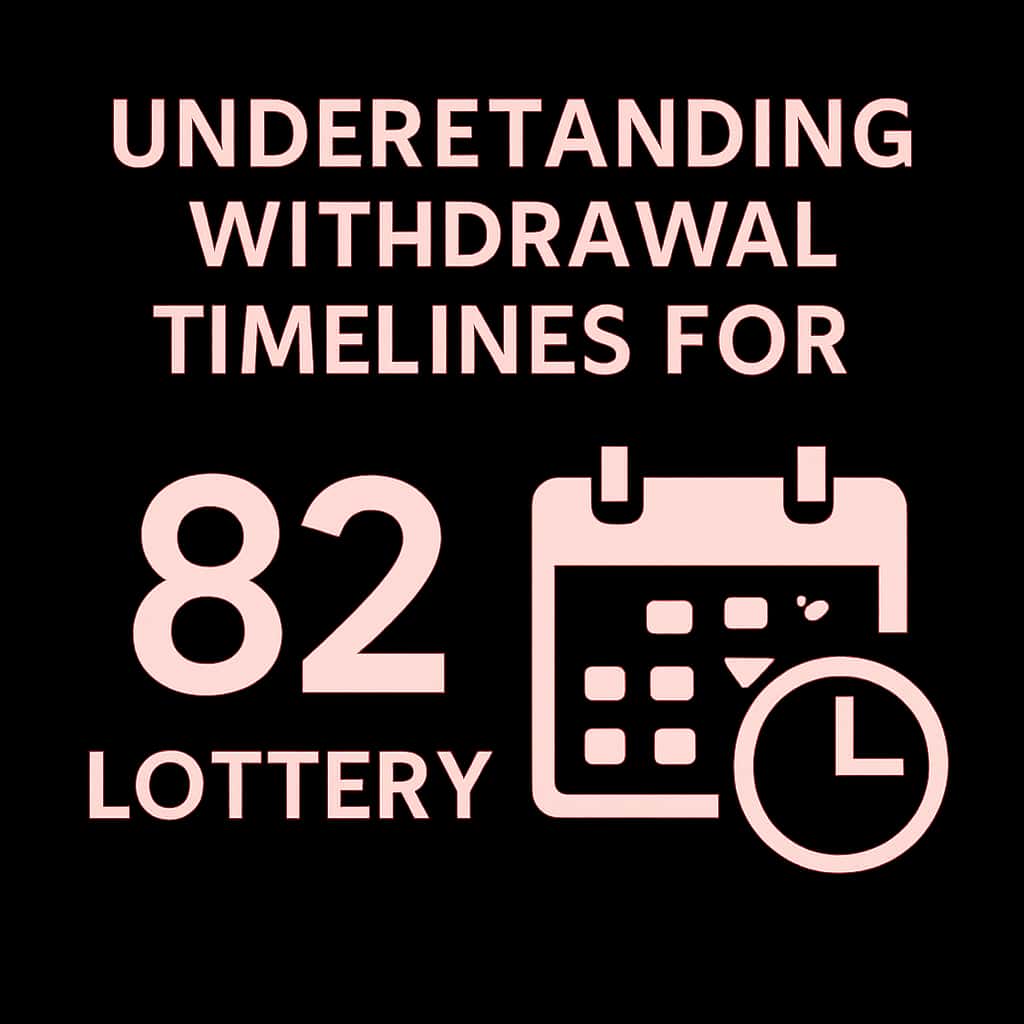 Icon representing withdrawal timelines for 82 Lottery.